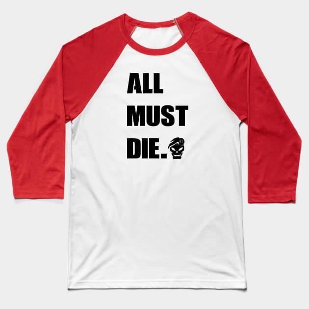 Death-Quote Baseball T-Shirt by Creative Hub